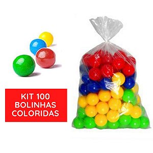 Bolinhas Coloridas para Piscina Kit 100 Unidades