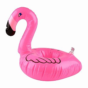 Porta Copo Flamingo Inflável