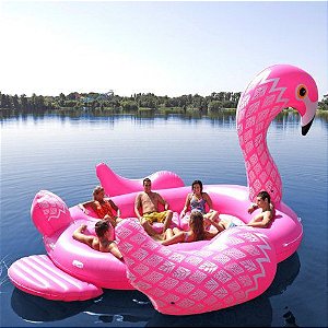 Boia Flamingo Super Gigante para 6 Pessoas