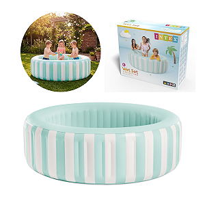 Piscina Inflável Listrada Francesa Luxe 462L Intex 56182