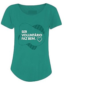 Camisa Long Line “Ser Voluntário Faz Bem”