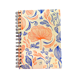 Caderno Estampado Tropical 22 × 16cm