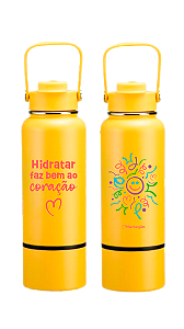 Garrafa ''Hidratar faz bem pro Coração''