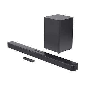 Soundbar JBL Bar 2.1 Deep Bass Surround com subwoofer sem fio 6,5", Dolby Digital, Bluetooth, HDMI
