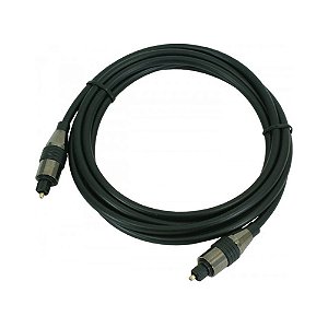Cabo Óptico De Áudio Digital Toslink Fibra Ótica - 5 Metros