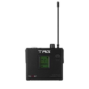 Transmissor Bodypack TagSound TG-88BP freq variável p/microfone sem fio UHF