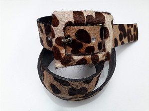 2860-CINTO COURO ANIMAL PRINT 2,8CM