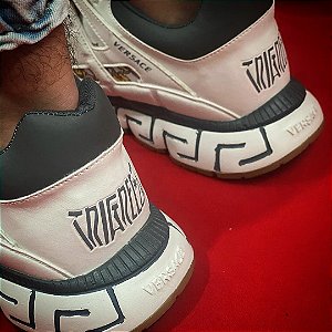 Tênis Versace Trigreca Cano Baixo Envio Imediato Frete Gratis REF 01