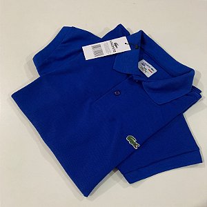 Camisa Polo Lacoste Azul Royal Malha Piquet