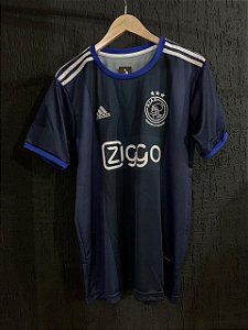 Camiseta Ajax Azul 2021 Com Frete Grátis