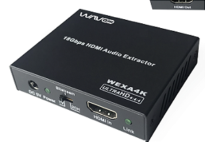 WEXA 4K Extrator de Áudio