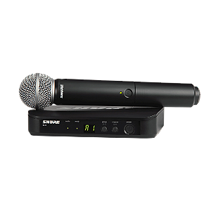 MICROFONE SHURE - BLX24/SM58 Sistema Vocal Sem Fio com SM58