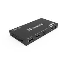 DIVISOR HDMI SPLITER 1 X 2 - 4K COM HDCP 2.2 E EXTRATOR DE AUDIO (INSTALAÇÃO INCLUSA)