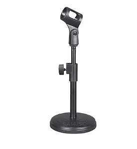 SUPORTE PEDESTAL DE MESA PARA MICROFONE BASTÃO