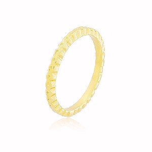 Anel Banho Ouro Quebec 18k