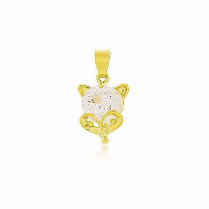 Pingente Cristal Banho Ouro 18k