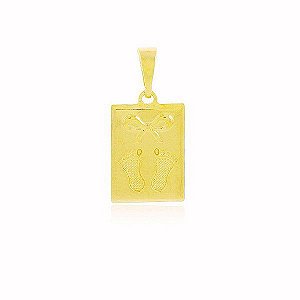 Pingente Pezinhos Banho Ouro 18k
