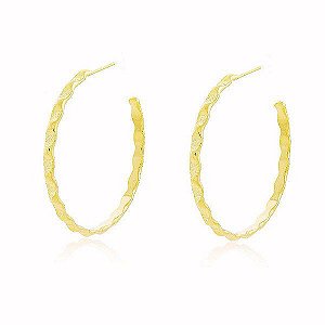 Brinco Argolas Banho Ouro Quebec 18k