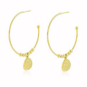 Brinco Argolas Banho Ouro Quebec 18k