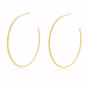 Brinco Argolas Banho Ouro Quebec 18k