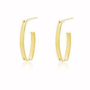 Brinco Argolas Banho Ouro Quebec 18k