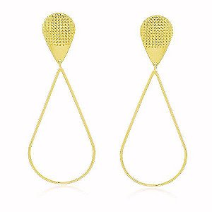 Brinco Pétalas Banho Ouro Quebec 18k