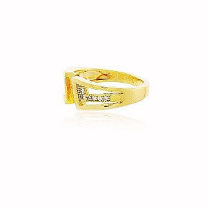 Brinco Piercing de Orelha Micro-Zircônia Banho Ouro Quebec 18k