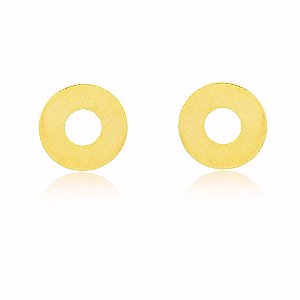 Brinco Redondo Banho Ouro Quebec 18k