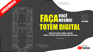 Projeto Totem Gabinete de 32 Polegadas - Faça você Mesmo um Totem de 32 Polegadas em MDF
