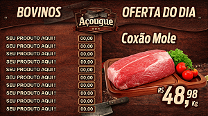 Menu Digital para Açougue e Casa de Carnes sem mensalidade Sem e Sem Ponto de internet