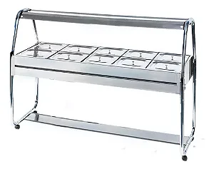 ST10 CINZA -  BALCAO SELFSERVICE TERMICO IBET 10 CUBAS