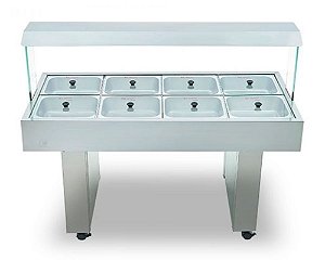 BBMM-8 BUFFET BANHO MARIA MÓVEL 8 CUBAS 220V EDANCA