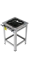 FOGAO 1 BOCA CEFAZ BAIXA PRESSAO 50X50 DIAMOND INOX
