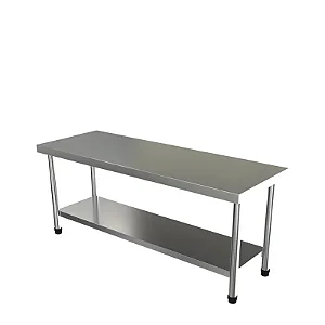 MESA INOX 201 180X65X90 CM S/ESPELHO STEVAN