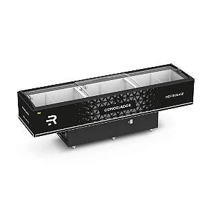 EIV3000 ILHA EXPOSITORA REFRIMATE CONGELADOS VANGUARD TOP 300CM