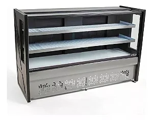 VITRINE REFRIGERADA POLAR 1,25M 2 PLACAS FRIAS PLATINUM