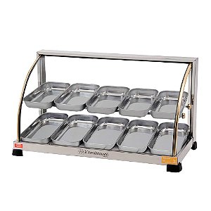 ESTUFA MARCHESONI OURO CURVA DUPLA 10 BANDEJAS 220V