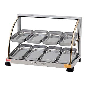 ESTUFA MARCHESONI OURO CURVA DUPLA 8 BANDEJAS 220V