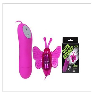 MINI MASTURBADOR BORBOLETA COM 12 VIBRAÇÕES - Importado