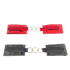 ALGEMA DE COURO SINTÉTICO COM FECHAMENTO EM VELCRO  - Hot Brasil -COR VERMELHO