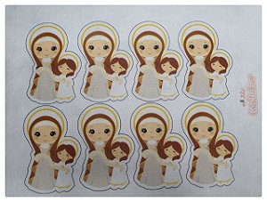 Feltro Estampado - Sta. Ana - Aprox. 10cm altura