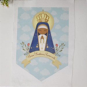 Feltro estampado - Flâmula Nossa Senhora Aparecida Modelo 1