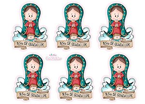Feltro Estampado - Santinhos cute - Nossa Senhora de Guadalupe