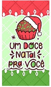 Feltro Estampado - Porta Kitkat Natalino - Unitário - Modelo 12