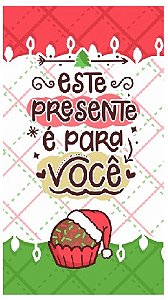Feltro Estampado - Porta Kitkat Natalino - Unitário - Modelo 20