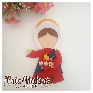 Recorte em Feltro - Santinhos Imaculado Coração de Maria - unidade