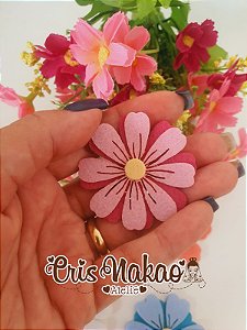 Recortes em Feltro - Flores - 12 unidades - Modelo 1
