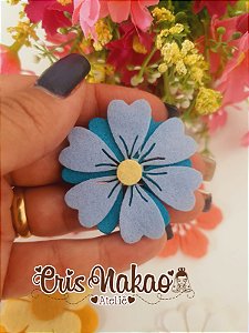 Recortes em Feltro - Flores - 12 unidades - Modelo 3