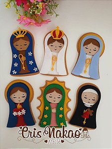 Recortes em Feltro- Bolachinha Santinhas - unitário