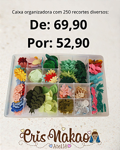 Recortes em Feltro - Caixinha Diversa - 250 Recortes